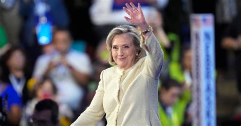 'The future is here': Hillary Clinton passes torch to Kamala Harris.